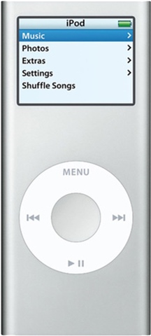 Image of Apple iPod Nano 2nd Generation 2GB - Silver Grade Good Used
