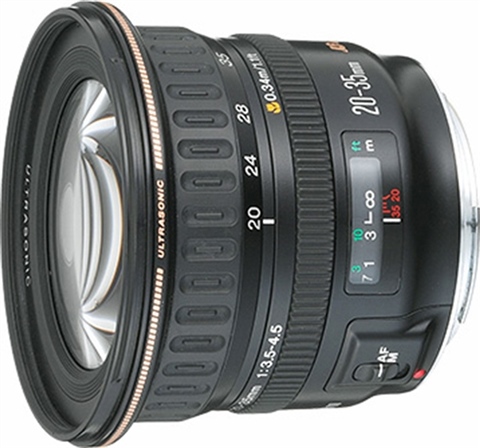 Image of Canon EF 20-35mm f/3.5-4.5 USM Black Lens Used
