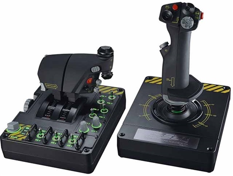 Image of Saitek Pro Flight X-55 Rhino Joystick Grade Good Used