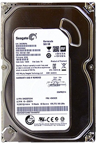 Image of Seagate 500GB External Desktop Hard Drive SATA III Used