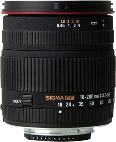 Image of Sigma 18-200mm f/3.5-6.3 DC (Nikon) Used