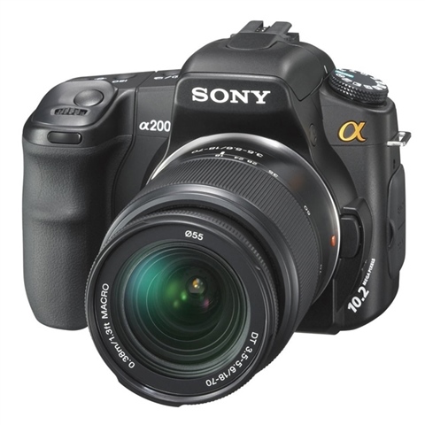 Image of Sony Alpha 200 DSLR-A200 10.2M + 18-70mm Grade Good Used