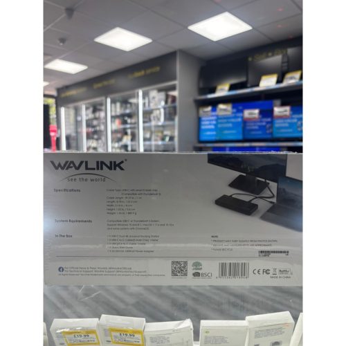 Wavlink Wavlink Usb-C Dual 4K Wavlink Usb-C Dual 4K Black Second Hand